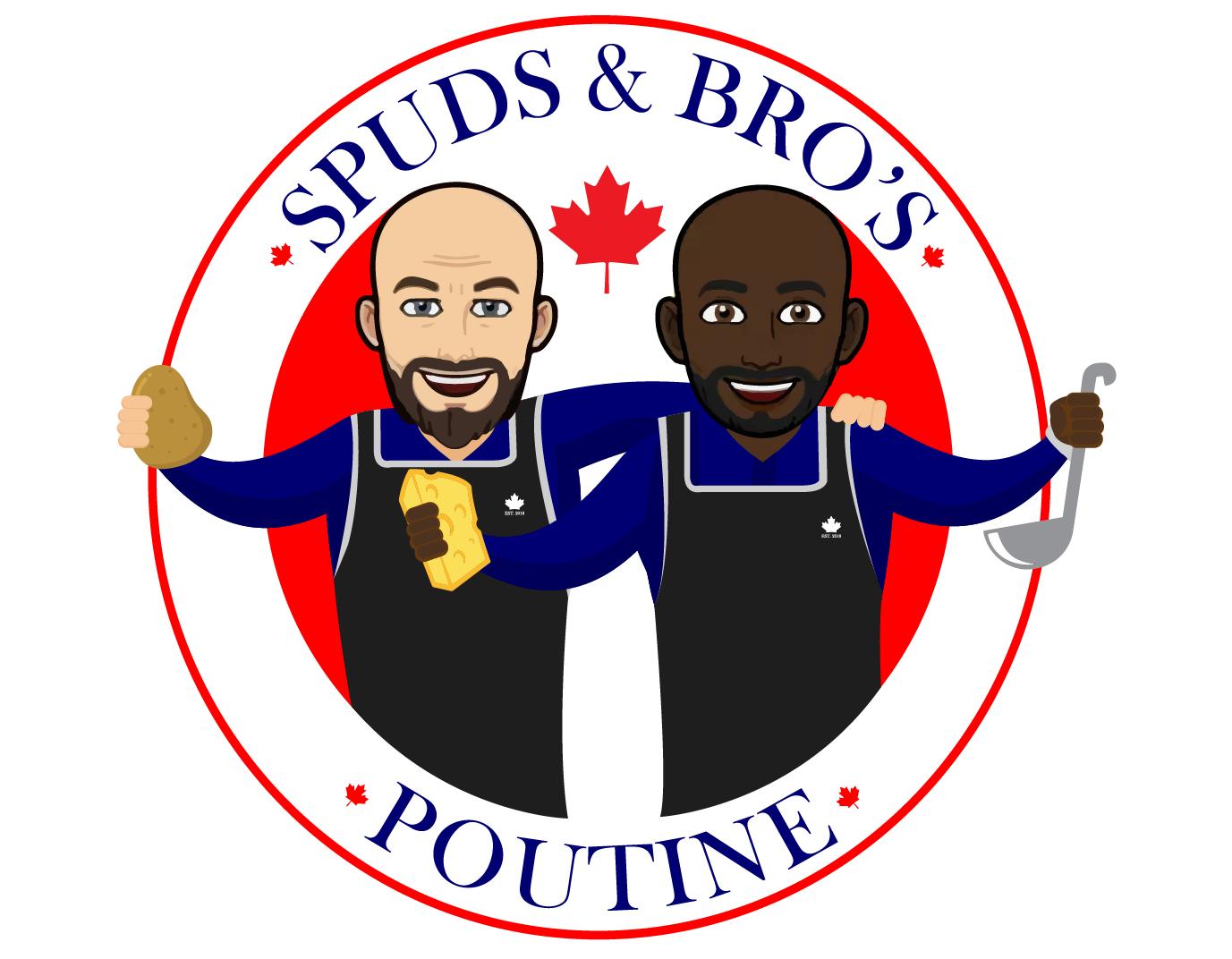 Spuds and Bros Logo Poutine In Yorkshire